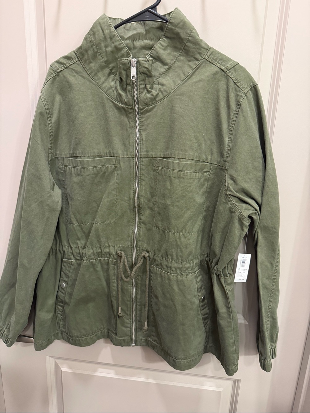 Old Navy Olive Utility Zip-Front Jacket